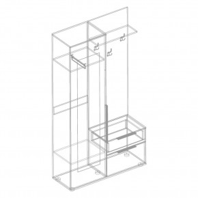 СТИЛ Прихожая (модульная) в Ишиме - ishim.ok-mebel.com | фото 3