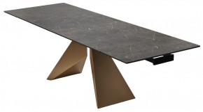 Стол ALES 180 BLACK GRAVE SOLID CERAMIC, керамика / бронзовый, ®DISAUR в Ишиме - ishim.ok-mebel.com | фото 7