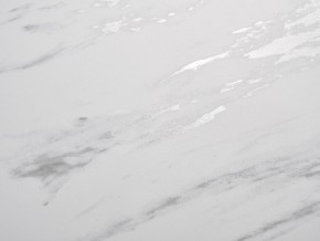 Стол BELLUNO 160 MARBLES KL-99 Белый мрамор матовый, итальянская керамика/ белый каркас, ®DISAUR в Ишиме - ishim.ok-mebel.com | фото 3