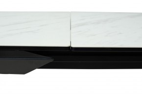 Стол CREMONA 160 KL-99 Белый мрамор матовый, итальянская керамика / черный каркас, ®DISAUR в Ишиме - ishim.ok-mebel.com | фото 4