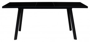 Стол ФИН 120 Черный, стекло/ Черный каркас М-City в Ишиме - ishim.ok-mebel.com | фото 1