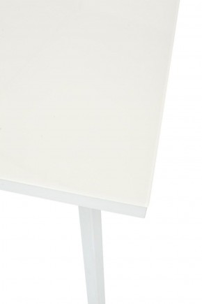 Стол ФИН 120 Латте, стекло/ Белый каркас М-City в Ишиме - ishim.ok-mebel.com | фото 7
