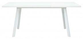 Стол ФИН 140 Белый, стекло/ Белый каркас М-City в Ишиме - ishim.ok-mebel.com | фото 2