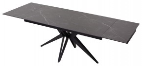 Стол FORIO 160 MATT BLACK MARBLE SOLID CERAMIC / BLACK, ®DISAUR в Ишиме - ishim.ok-mebel.com | фото 5