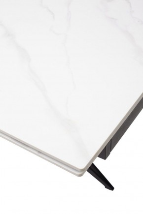 Стол FORIO 160 MATT WHITE MARBLE SOLID CERAMIC / BLACK, ®DISAUR в Ишиме - ishim.ok-mebel.com | фото 9