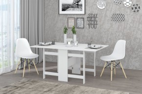 Стол-книжка Лидер (Белый шагрень) в Ишиме - ishim.ok-mebel.com | фото 2