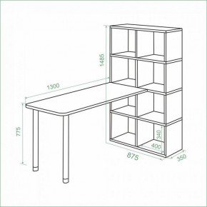 Стол компьютерный Bartolo в Ишиме - ishim.ok-mebel.com | фото 3