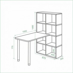 Стол компьютерный Bartolo в Ишиме - ishim.ok-mebel.com | фото 2