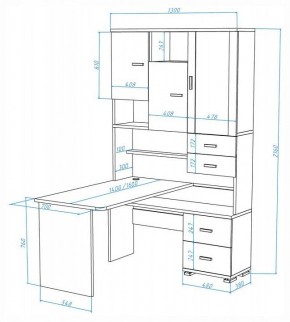 Стол компьютерный Домино СР-620-160 в Ишиме - ishim.ok-mebel.com | фото 2