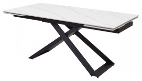 Стол LIVORNO 180 MATT WHITE MARBLE SOLID CERAMIC / BLACK, ®DISAUR в Ишиме - ishim.ok-mebel.com | фото 2