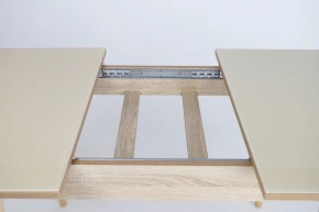 Стол раскладной со стеклом (опоры массив цилиндрический) "Хоста" в Ишиме - ishim.ok-mebel.com | фото 9