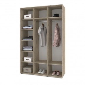 СТОУН С31 Шкаф 3-х створчатый (серый дуб/белый) в Ишиме - ishim.ok-mebel.com | фото 3