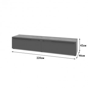 СТОУН С72 Тумба ТВ (золотой дуб/графит) в Ишиме - ishim.ok-mebel.com | фото 2