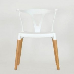 Стул Barneo N-218 Wishbone интерьерный кухонный белый в Ишиме - ishim.ok-mebel.com | фото 3