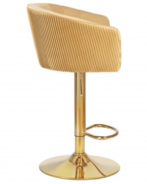 Стул барный DOBRIN DARCY GOLD, песочный велюр (1922-3) в Ишиме - ishim.ok-mebel.com | фото 3
