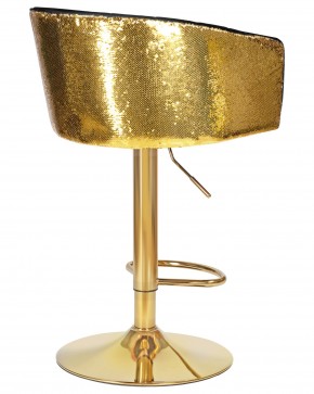 Стул барный DOBRIN DARCY GOLD SHINY, черный велюр с золотыми пайетками в Ишиме - ishim.ok-mebel.com | фото 4