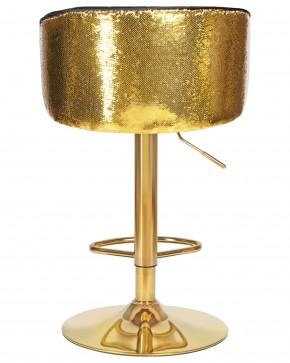 Стул барный DOBRIN DARCY GOLD SHINY, черный велюр с золотыми пайетками в Ишиме - ishim.ok-mebel.com | фото 5