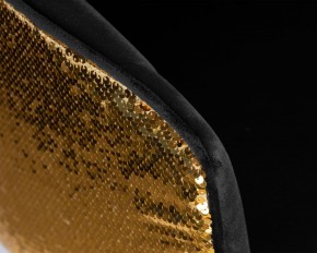 Стул барный DOBRIN DARCY GOLD SHINY, черный велюр с золотыми пайетками в Ишиме - ishim.ok-mebel.com | фото 8