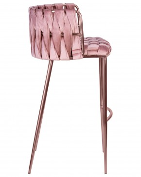 Стул барный DOBRIN EMMA ROSE GOLD, розовый велюр (VF-10) в Ишиме - ishim.ok-mebel.com | фото 3