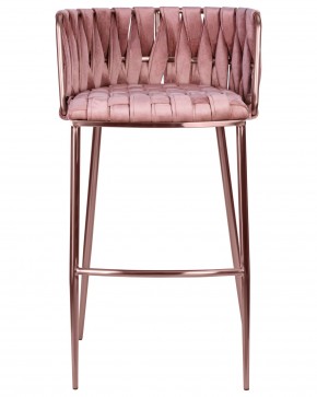 Стул барный DOBRIN EMMA ROSE GOLD, розовый велюр (VF-10) в Ишиме - ishim.ok-mebel.com | фото 6