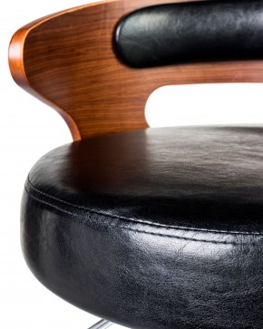 Стул барный DOBRIN FRED BLACK, коричневое дерево, чёрный в Ишиме - ishim.ok-mebel.com | фото 6