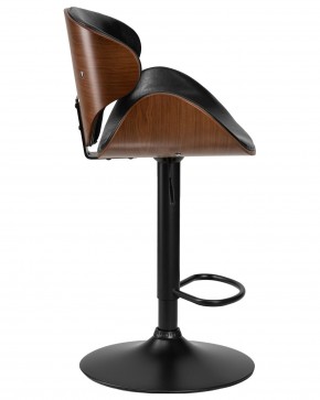 Стул барный DOBRIN KARTER BLACK, коричневый орех дерево (BWW), черный PU в Ишиме - ishim.ok-mebel.com | фото 3