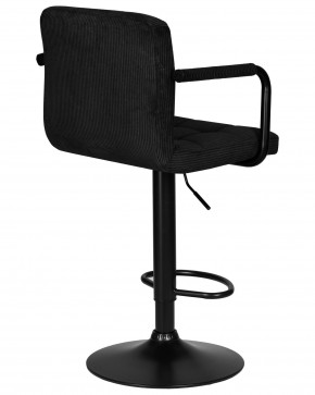 Стул барный DOBRIN KRUGER ARM BLACK, черный вельвет (LAR-E2041-52) в Ишиме - ishim.ok-mebel.com | фото 4