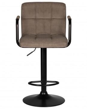 Стул барный DOBRIN KRUGER ARM BLACK, какао вельвет (LAR-E2041-05) в Ишиме - ishim.ok-mebel.com | фото 6