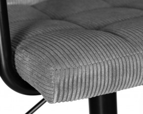 Стул барный DOBRIN KRUGER ARM BLACK, серый вельвет (LAR-E2041-25) в Ишиме - ishim.ok-mebel.com | фото 7