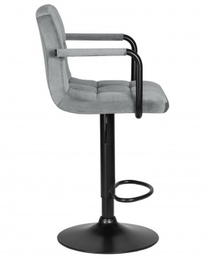 Стул барный DOBRIN KRUGER ARM BLACK, серый велюр (MJ9-75) в Ишиме - ishim.ok-mebel.com | фото 3