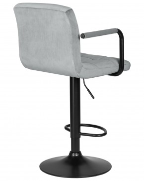 Стул барный DOBRIN KRUGER ARM BLACK, серый велюр (MJ9-75) в Ишиме - ishim.ok-mebel.com | фото 4