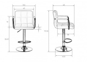 Стул барный DOBRIN KRUGER ARM LM-5011 (кремовый) в Ишиме - ishim.ok-mebel.com | фото 2