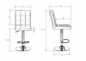 Стул барный DOBRIN KRUGER LM-5009 (черный) в Ишиме - ishim.ok-mebel.com | фото 2