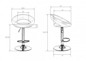 Стул барный DOBRIN MIRA LM-5001 (белый) в Ишиме - ishim.ok-mebel.com | фото 3