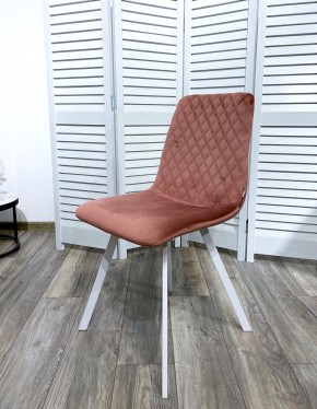 Стул DAIQUIRI BLUVEL-52 PINK / белый каркас, велюр М-City в Ишиме - ishim.ok-mebel.com | фото 7