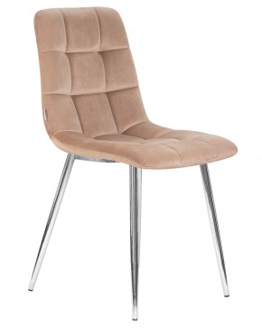 Стул обеденный DOBRIN ALEX, хром ножки, мокко велюр (V108-104),  в Ишиме - ishim.ok-mebel.com | фото 3