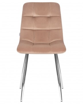 Стул обеденный DOBRIN ALEX, хром ножки, мокко велюр (V108-104),  в Ишиме - ishim.ok-mebel.com | фото 6