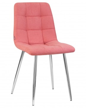 Стул обеденный DOBRIN ALEX, хром ножки, розовая ткань (UF860-05B) в Ишиме - ishim.ok-mebel.com | фото