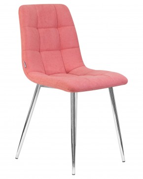 Стул обеденный DOBRIN ALEX, хром ножки, розовая ткань (UF860-05B) в Ишиме - ishim.ok-mebel.com | фото 2
