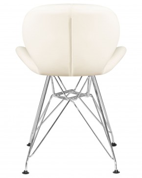Стул обеденный DOBRIN BUTTERFLY CHROME, ножки хром, цвет кремовый в Ишиме - ishim.ok-mebel.com | фото 5