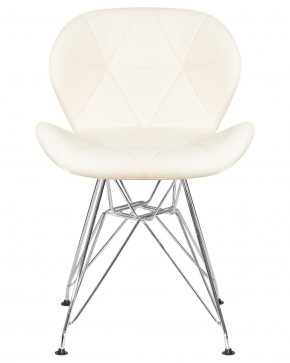Стул обеденный DOBRIN BUTTERFLY CHROME, ножки хром, цвет кремовый в Ишиме - ishim.ok-mebel.com | фото 6