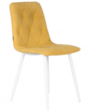 Стул обеденный DOBRIN CHILLY ROMBO, Горчичный Simple 15, основание белый в Ишиме - ishim.ok-mebel.com | фото 2