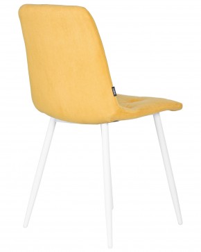 Стул обеденный DOBRIN CHILLY ROMBO, Горчичный Simple 15, основание белый в Ишиме - ishim.ok-mebel.com | фото 4