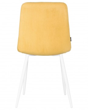 Стул обеденный DOBRIN CHILLY ROMBO, Горчичный Simple 15, основание белый в Ишиме - ishim.ok-mebel.com | фото 5