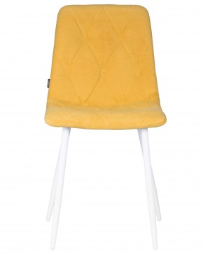 Стул обеденный DOBRIN CHILLY ROMBO, Горчичный Simple 15, основание белый в Ишиме - ishim.ok-mebel.com | фото 7