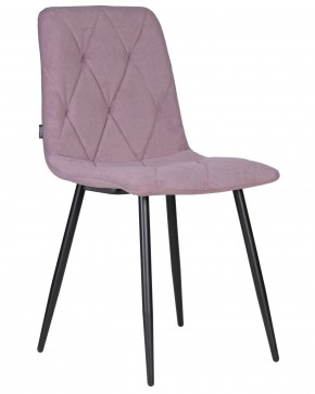 Стул обеденный DOBRIN CHILLY ROMBO, Лавандовый Simple 48, основание черное в Ишиме - ishim.ok-mebel.com | фото