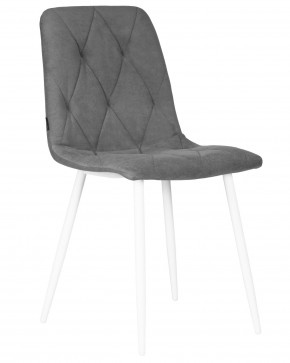 Стул обеденный DOBRIN CHILLY ROMBO, Серый Simple 33, основание белый в Ишиме - ishim.ok-mebel.com | фото