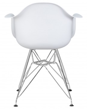 Стул обеденный DOBRIN DAW CHROME, ножки хром, цвет сиденья белый в Ишиме - ishim.ok-mebel.com | фото 4
