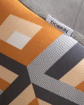 Стул обеденный DOBRIN MARKUS, ЭМАЛЬ ЧЕРНЫЙ МУАР ткань Candy Graphite+Escada Ochre в Ишиме - ishim.ok-mebel.com | фото 10