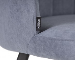 Стул обеденный DOBRIN NAOMI, ЭМАЛЬ ЧЕРНЫЙ МУАР велюр Catania Steel в Ишиме - ishim.ok-mebel.com | фото 7